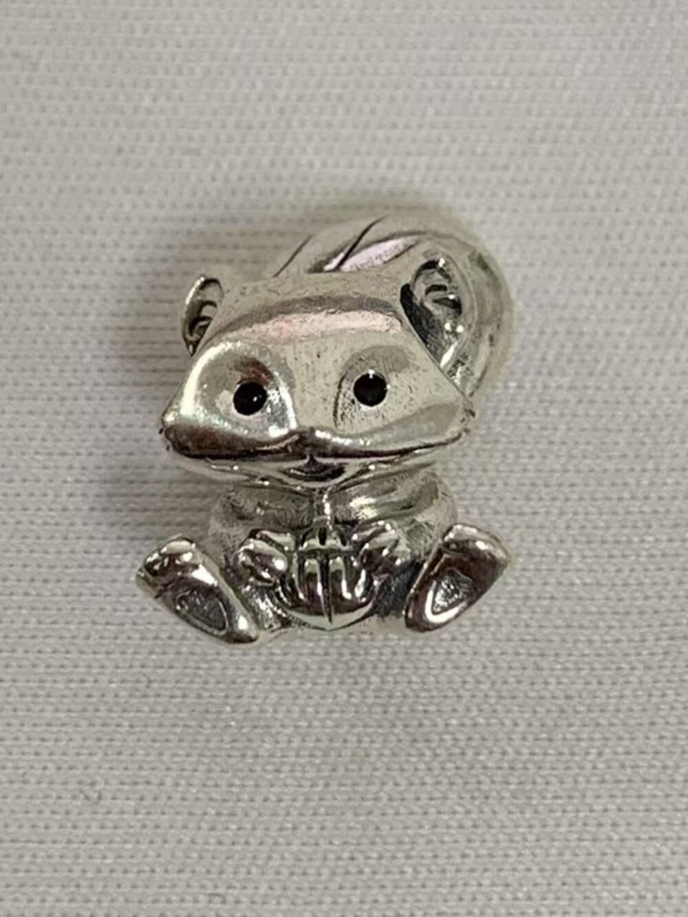 Pandora Cute Squirrel Charm, S925 Silver Jewelry